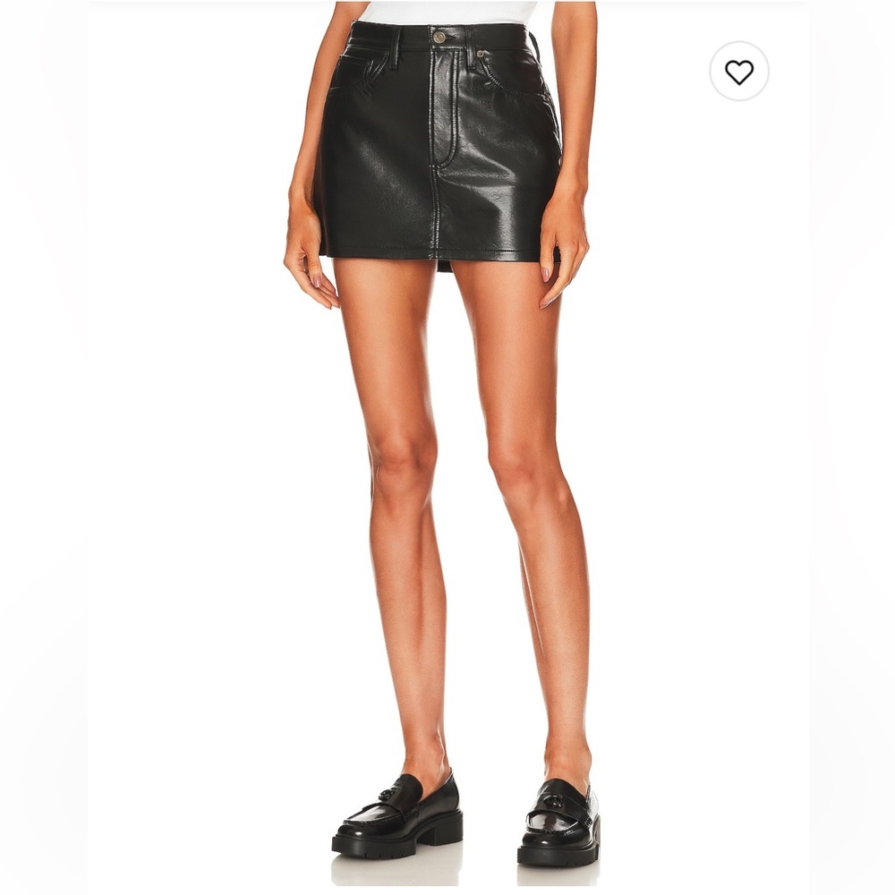 Agolde Liv Vegan Mini Skirt